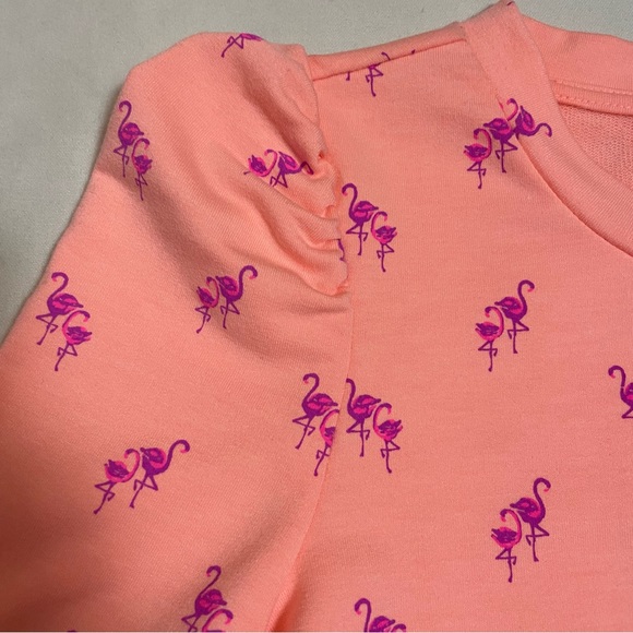 NWT New $108 Lilly Pulitzer Jansen Peach Flamingo Sweatshirt Size XXS - Picture 10 of 14